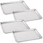 Kitchen Multifunctional Heavy Duty Roasting Pan Baking Dish Tray - Set Of 4