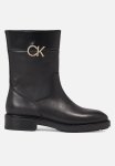 Calvin Klein Rubber Sole Ankle Boot W hw - Ck Black