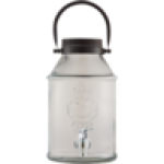 Farm Fresh Metal Handle Glass Dispenser 4.2L