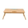 Docking Edition Multi-functional Sit/stand Bamboo Laptop Table Blue Large