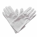 White Short Nylon Gloves Adult