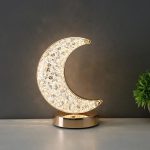 Touch Control Crystal Rechargeable Table Desk Lamp