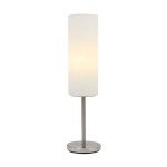 Troy Metal And Glass Table Lamp Satin Chrome