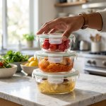 Borosilicate Glass Food Storage Containers - Cylindrical