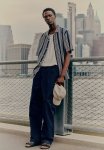 Relaxed Fit Worker Trousers - Blue
