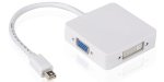 MDP001 MINI Display Port To Vga-dvi-hdmi LENGTH=15CM White