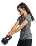 Women's Ua Tech Twist V-neck - Black Metallic Silver XS