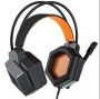 Tranyoo Wired Gaming Headphone With Rgb LED T-H4 Black & Orange