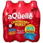 Aquelle Sparkling Water Cranberry Burst Flavoured 6×1.5LT