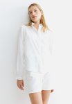 Frill-trimmed Blouse - White