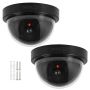 Fake Security Camera Dummy Security Camera With Flashing LED-2 Pack