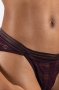 Ladies Mesh Bikini Panty - Plum - L