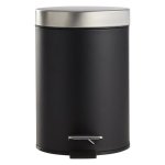 Assorted Stainless Steel Pedal Bin 3L