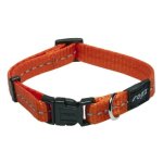 Rogz Utility Small 11mm Nitelife Dog Collar - Orange Reflective