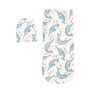 Dolphin Print Baby Wrap With Beanie