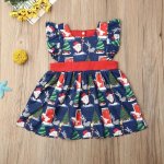 Navy Santa Christmas Dress
