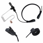 Zartek GE-276 Throat Microphone Kit With Acoustic Eartube & Dual Ptt