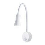 Falco Metal LED Adjustable Arm Wall Light White Chrome - Chrome