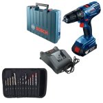 Bosch - Cordless Combo Drill Kit 18V & 13 Pce Drill Bit Assortment Set