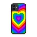 Custom Printed Tpu Cases - Apple Iphone 12 Pro Max & 39 Rainbow Heart& 39 By