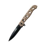 CRKT M16-03BK Spear Point Bronze Stainless Steel Handle With Black Oxide Blade Finish