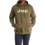 Jeep Mens Logo Print Hoodie - XL