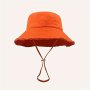 Chic Solid Color Bucket Hat With Raw Hem - Wide Brim Adjustable Drawstring For Women | Perfect For Outdoor Adventures & Casual Wear