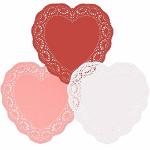 Gift Boutique 96 Count Heart Doilies 10" Red Pink And White Paper Lace Doilies For Valentine Day Decorations Crafts For Valentin