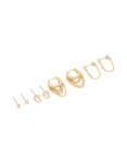 Goldair Gold Plated Cubic Zirconia Round Huggie Earrings