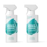 Natural Glass & Window Cleaner 500ML 2 Pack - Eco-friendly For The Whole Family