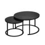Round Nesting Coffee Tables End Tables Set Of 2