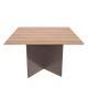 Cardiff Conference Table - Square 120CM - Sahara & Storm Grey