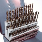 51PCS 1-6MM M35 Cobalt Drill Bit Set Hss-co Twist Drill Bits With Case For Stainless Steel Wood Metal Drilling Hole