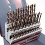 51PCS 1-6MM M35 Cobalt Drill Bit Set Hss-co Twist Drill Bits With Case For Stainless Steel Wood Metal Drilling Hole