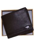 Fino DWS-820S Genuine Leather Bi-fold Wallet With Box - Coffee