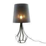 Decanter Metal Table Lamp Black Pearl Beige - Pearl Beige