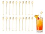 Monstera Leaf Drink Stirrers 20PCS Acrylic Tropical Leaf Swizzle Sticks Cocktail Stirrers For Luau Party Hawaiian Party Wedding