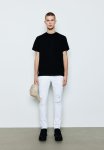 Regular Fit Ribbed T-Shirt - Black