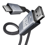 000207G Usb-c Male To Displayport Male 1.8M Braided Cable With Supporting Up To 8K@60HZ And 4K@144HZ Resolution Hdcp 3D Video