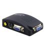 Cell Fixer Av Rca To Vga S-video Conversion Adapter Box Black