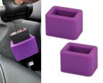 Ds. Distinctive Style Seat Belt Holder Easy Access Seatbelt Accessories For Kids 2 Pieces Purple