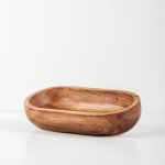 Acacia Wood Oval Bowl - Large 30.5CM X 16CM X 5CM