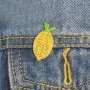 1PC Cute Green Leaf Pattern Brooch Pin Paint Alloy Punk Style Badge Hat Backpacks Jackets Shirts Bags Clothing Decorative Accessories