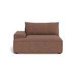 Daphne Module 1 Seater Arm Left Pebble Rust