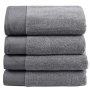 Plush Linen House Grey Marle Towel Collection Bath Towel 70X140 Only