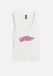Printed Vest Top - White