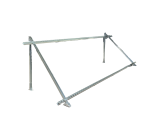 SN029C Pv Mounting Frame Flat Roof 3 Panels Galvanised With Rails
