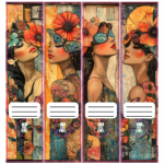 File Spine Stickers Boho Summer