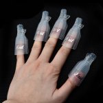 5 Pcs Nail Remover Plastic Nail Art Polish Soak Off Remover Nail Gel Polish Remover Soak Off Clips For Easy Removal And Protecti