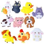 10PCS Kids Fridge Magnets Cute Farm Animal Magnets For Toddlers Baby Gift
